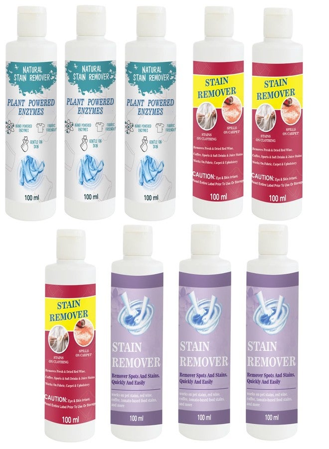 مجموعة مزيل بقع توفوس: عبوة من 3 قطع للقمصان، عبوة من 3 قطع للأحمر، عبوة من قطعتين للأرجواني، ومزيل بقع أرجواني | محلول تنظيف متعدد الأسطح للملابس والأقمشة والمفروشات (100 غرام لكل قطعة) - Image 1